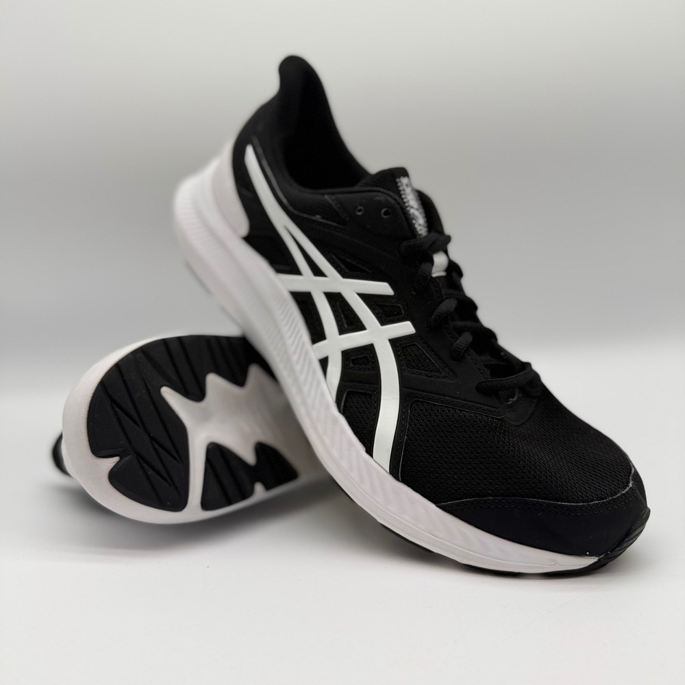 Asics Jolt 4 Mens Running Shoes Black White Extra Wide 1011B602 Size 10